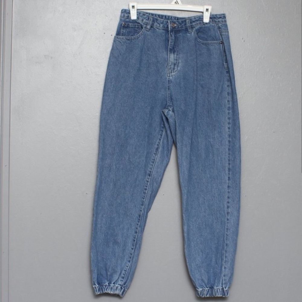 Missguided jeans with scrunched bottoms
